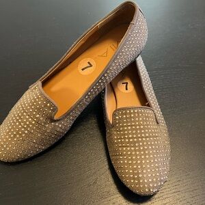 MIA Brown Studded Flats